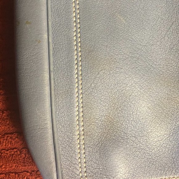 Salvatore Ferragamo Blue Zip Clutch - Picture 8 of 13